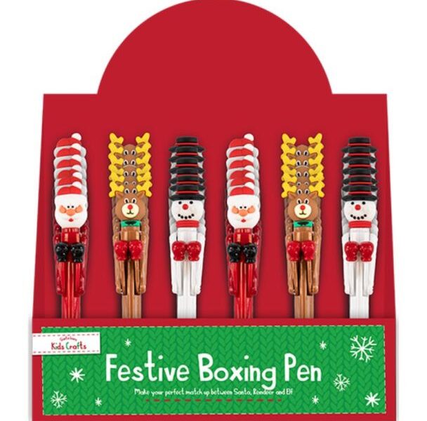 Christmas Themed Kids Boxing Pen -Assorted