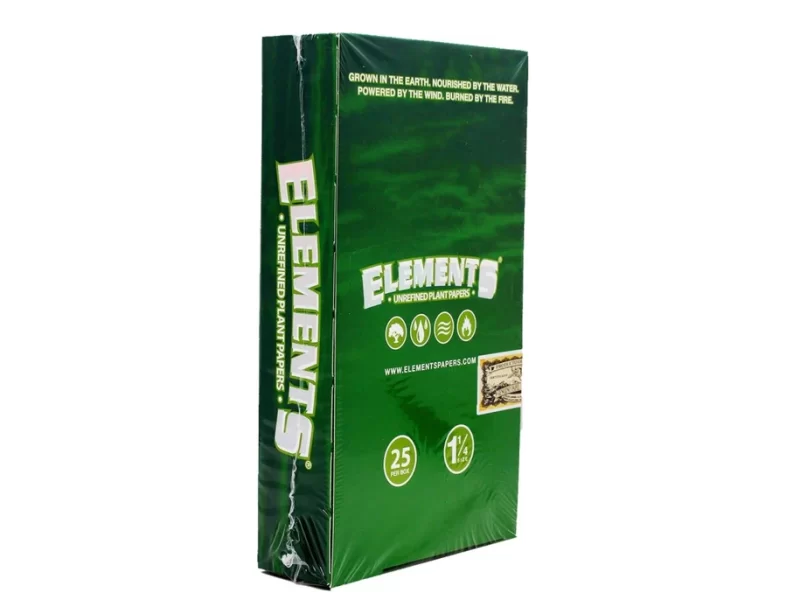 ELEMENTS Green 1¼ Rolling Papers