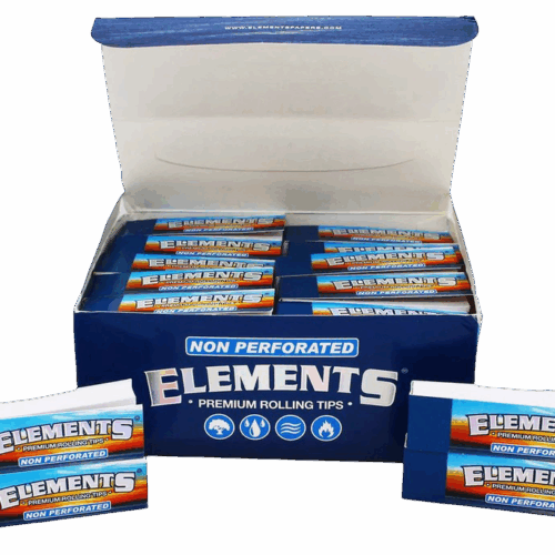 ELEMENTS Paper Rolling Tips Non Perforated 50 Per Box