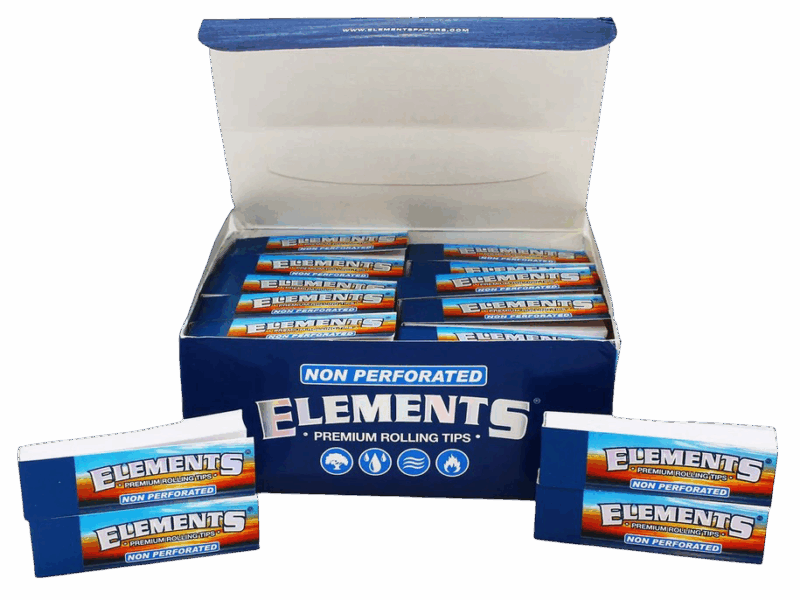 ELEMENTS Paper Rolling Tips Non Perforated 50 Per Box
